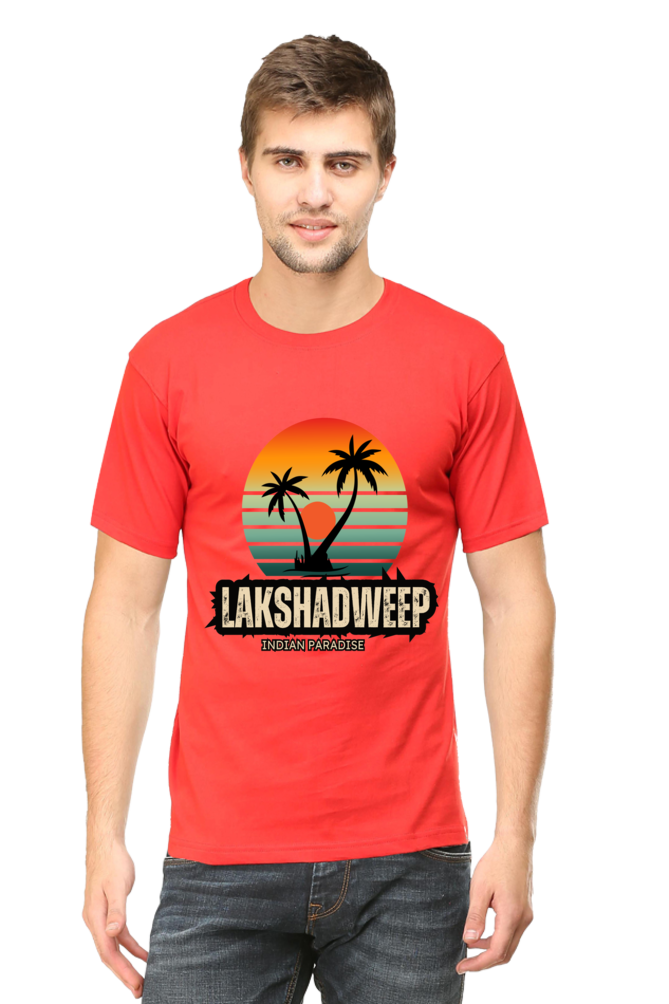 Artredis Men Cotton Printed Regular Fit T-Shirts |Lakshadweep| | Half Sleeves | Round Neck