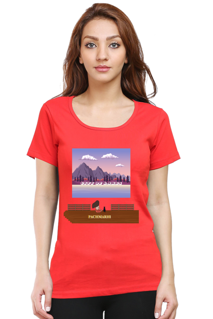 Artredis Women Cotton Printed Regular Fit T-Shirts | Panchmarhi| Half Sleeves | Round Neck