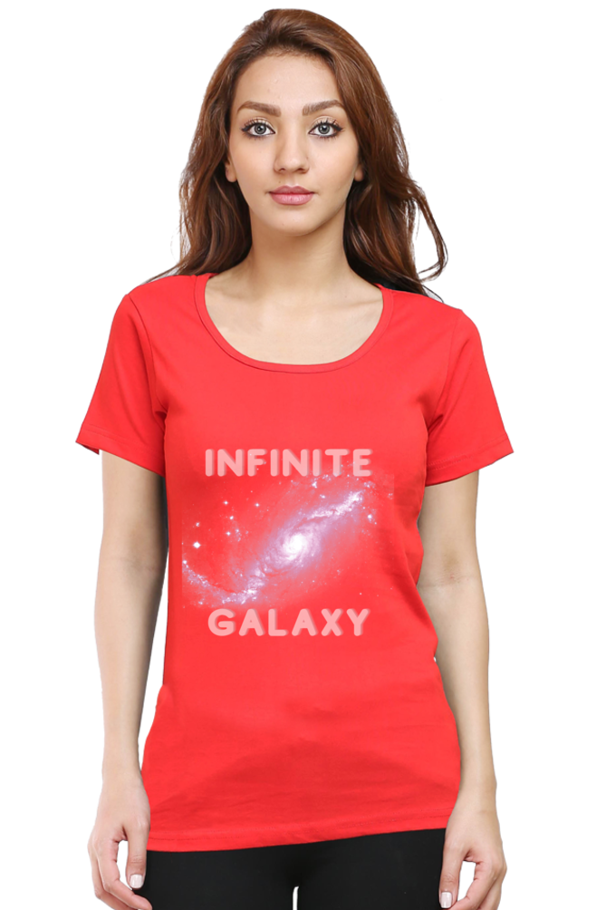 Artredis Women Cotton Regular All Over Print T-Shirts |Infinite Galaxy| Half Sleeves | Round Neck