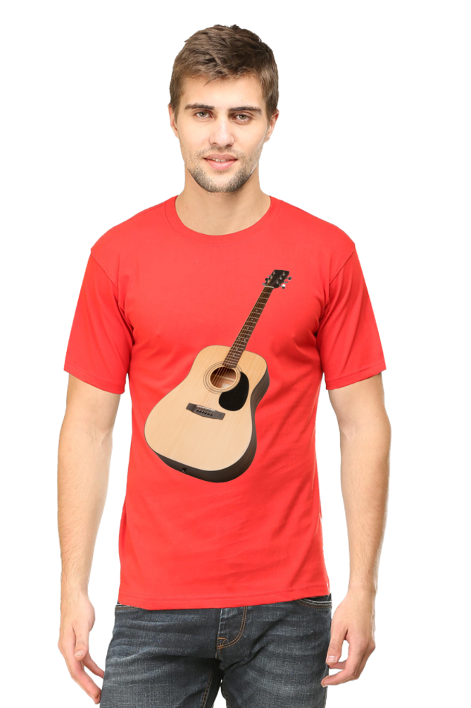 Artredis Men Cotton Printed Regular Fit T-Shirts |Guitar| | Half Sleeves | Round Neck