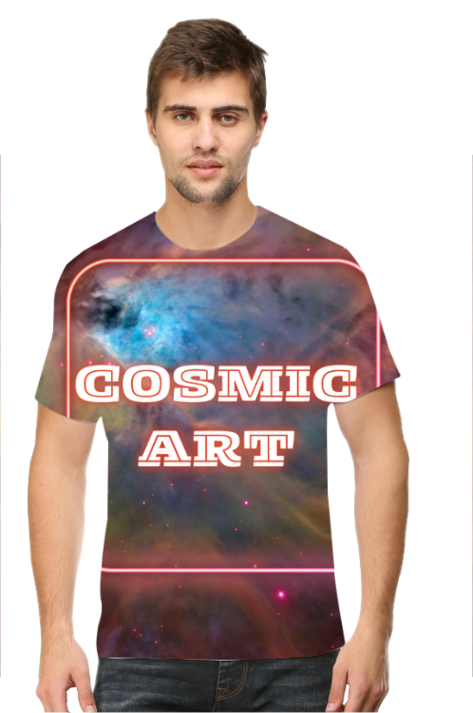 Artredis Men All Over Printed | Cosmic Art| Half Sleeves | Round Neck