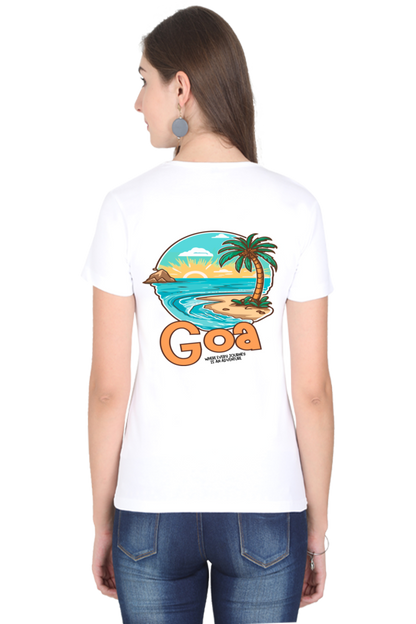 Artredis Women Cotton Printed Regular Fit T-Shirts | Goa| Half Sleeves | Round Neck