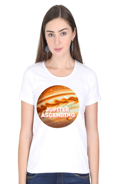 Artredis Women Cotton Regular All Over Print T-Shirts | Jupiter Ascending| Half Sleeves | Round Neck