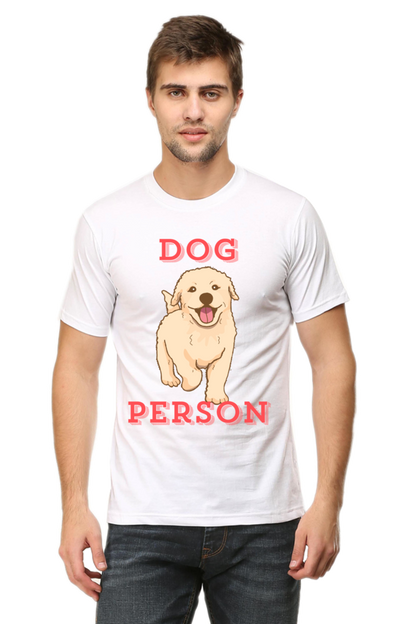 Artredis Men Cotton Printed Regular Fit T-Shirts |Dog Person| | Half Sleeves | Round Neck