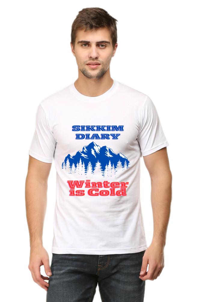 Artredis Men Cotton Printed Regular Fit T-Shirts |Sikkim Diary| | Half Sleeves | Round Neck