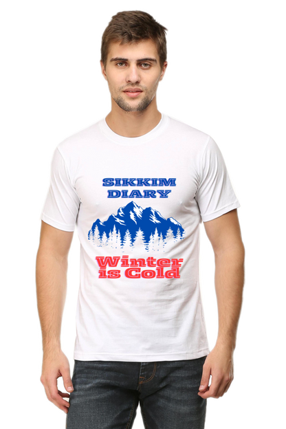 Artredis Men Cotton Printed Regular Fit T-Shirts |Sikkim Diary| | Half Sleeves | Round Neck