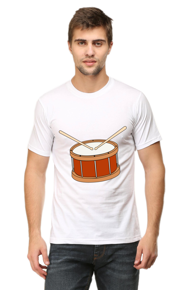 Artredis Men Cotton Printed Regular Fit T-Shirts |Drum| | Half Sleeves | Round Neck