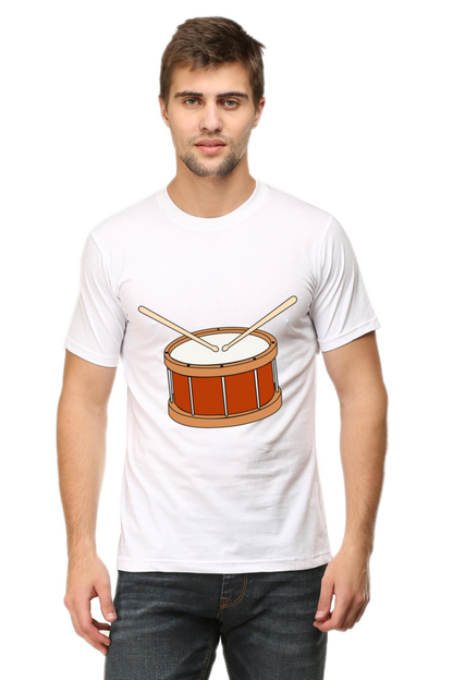 Artredis Men Cotton Printed Regular Fit T-Shirts |Drum| | Half Sleeves | Round Neck