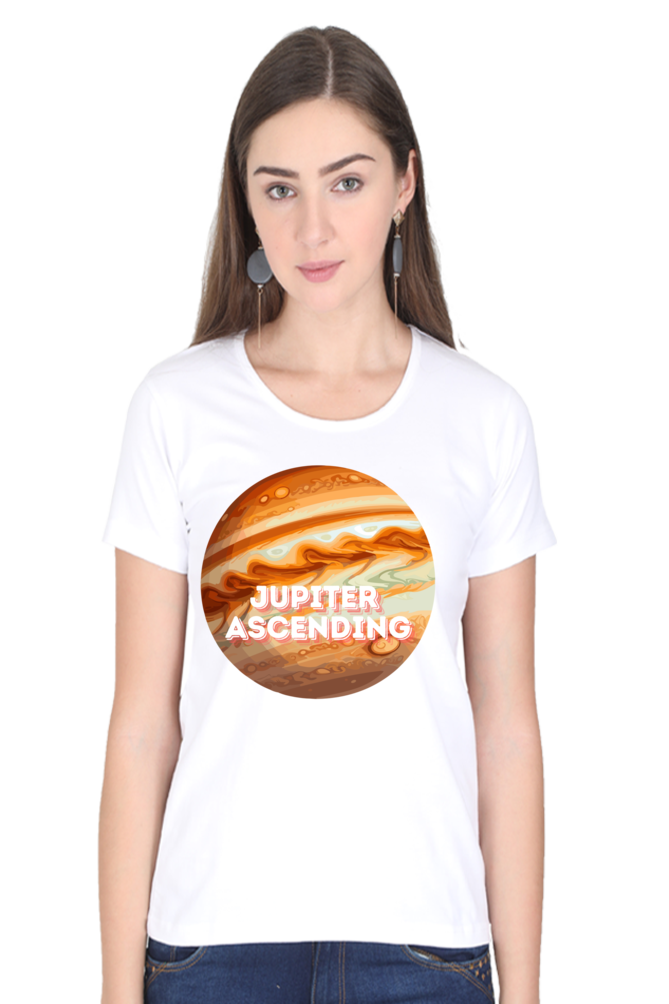 Artredis Women Cotton Regular All Over Print T-Shirts | Jupiter Ascending| Half Sleeves | Round Neck