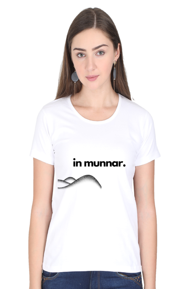 Artredis Women Cotton Printed Regular Fit T-Shirts |Munnar| Half Sleeves | Round Neck