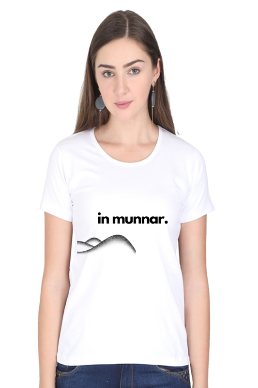 Artredis Women Cotton Printed Regular Fit T-Shirts |Munnar| Half Sleeves | Round Neck