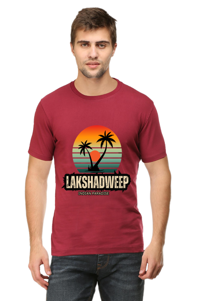 Artredis Men Cotton Printed Regular Fit T-Shirts |Lakshadweep| | Half Sleeves | Round Neck