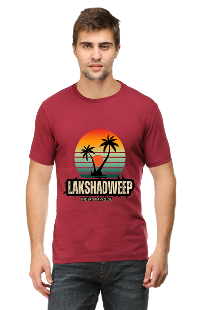 Artredis Men Cotton Printed Regular Fit T-Shirts |Lakshadweep| | Half Sleeves | Round Neck