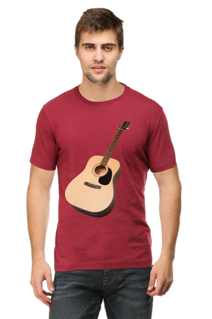 Artredis Men Cotton Printed Regular Fit T-Shirts |Guitar| | Half Sleeves | Round Neck