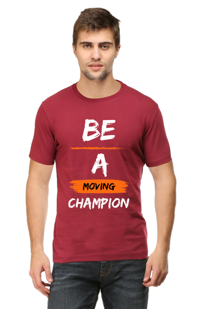 Artredis Men Cotton Printed Regular Fit T-Shirts |Be A Champion| | Half Sleeves | Round Neck