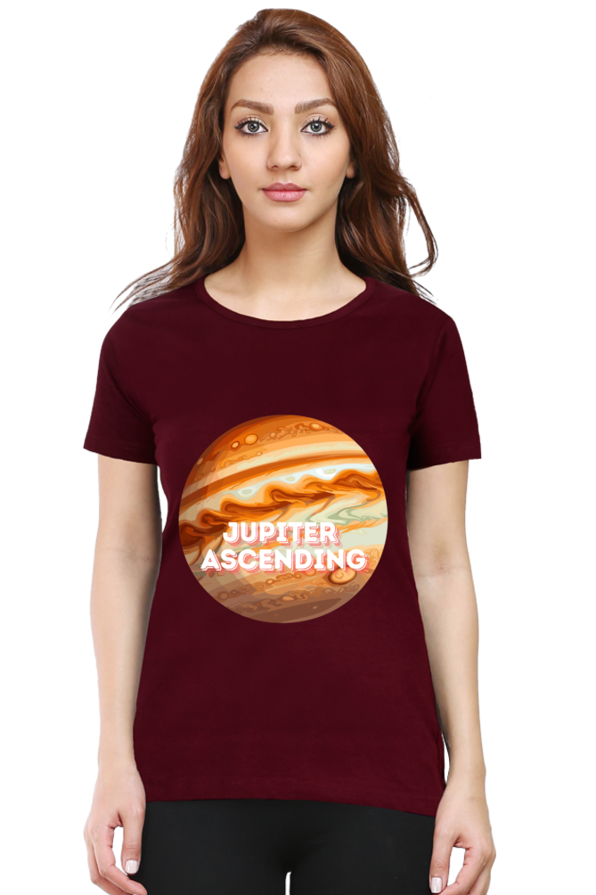 Artredis Women Cotton Regular All Over Print T-Shirts | Jupiter Ascending| Half Sleeves | Round Neck