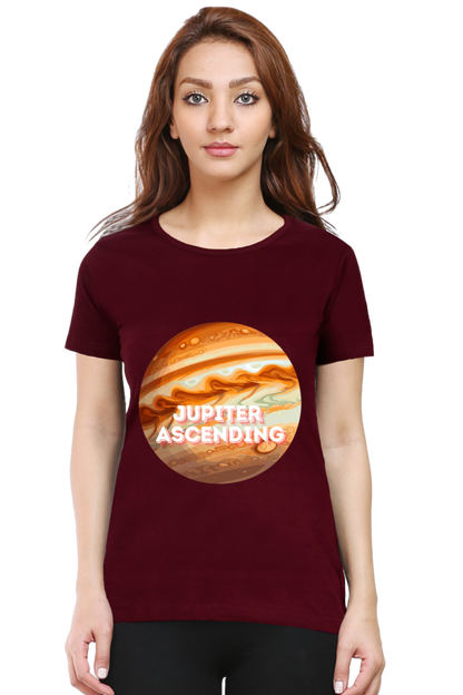 Artredis Women Cotton Regular All Over Print T-Shirts | Jupiter Ascending| Half Sleeves | Round Neck