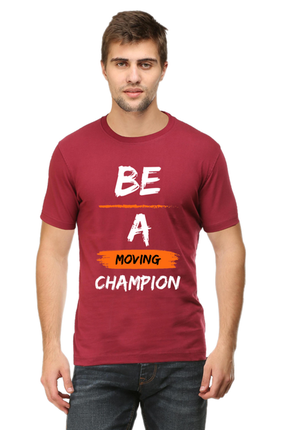 Artredis Men Cotton Printed Regular Fit T-Shirts |Be A Champion| | Half Sleeves | Round Neck