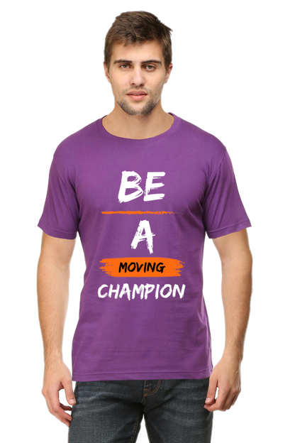 Artredis Men Cotton Printed Regular Fit T-Shirts |Be A Champion| | Half Sleeves | Round Neck