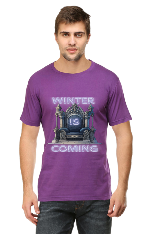 Artredis Men Cotton Printed Regular Fit T-Shirts |Winter is coming| Round Neck