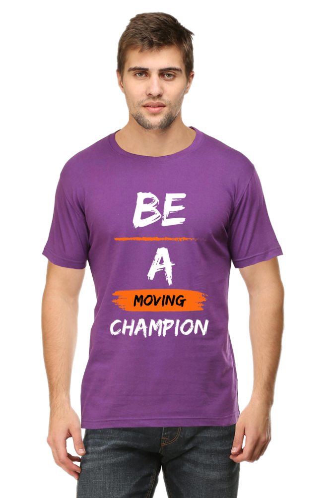 Artredis Men Cotton Printed Regular Fit T-Shirts |Be A Champion| | Half Sleeves | Round Neck