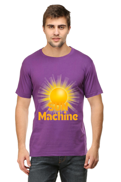 Artredis Men Cotton Printed Regular Fit T-Shirts |Sun Machine| Round Neck