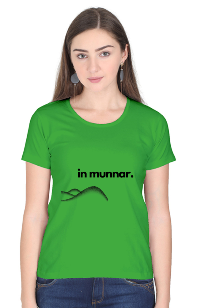 Artredis Women Cotton Printed Regular Fit T-Shirts |Munnar| Half Sleeves | Round Neck