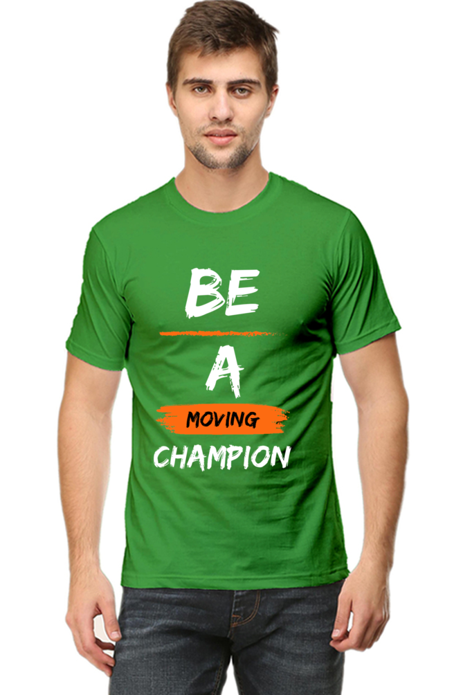 Artredis Men Cotton Printed Regular Fit T-Shirts |Be A Champion| | Half Sleeves | Round Neck