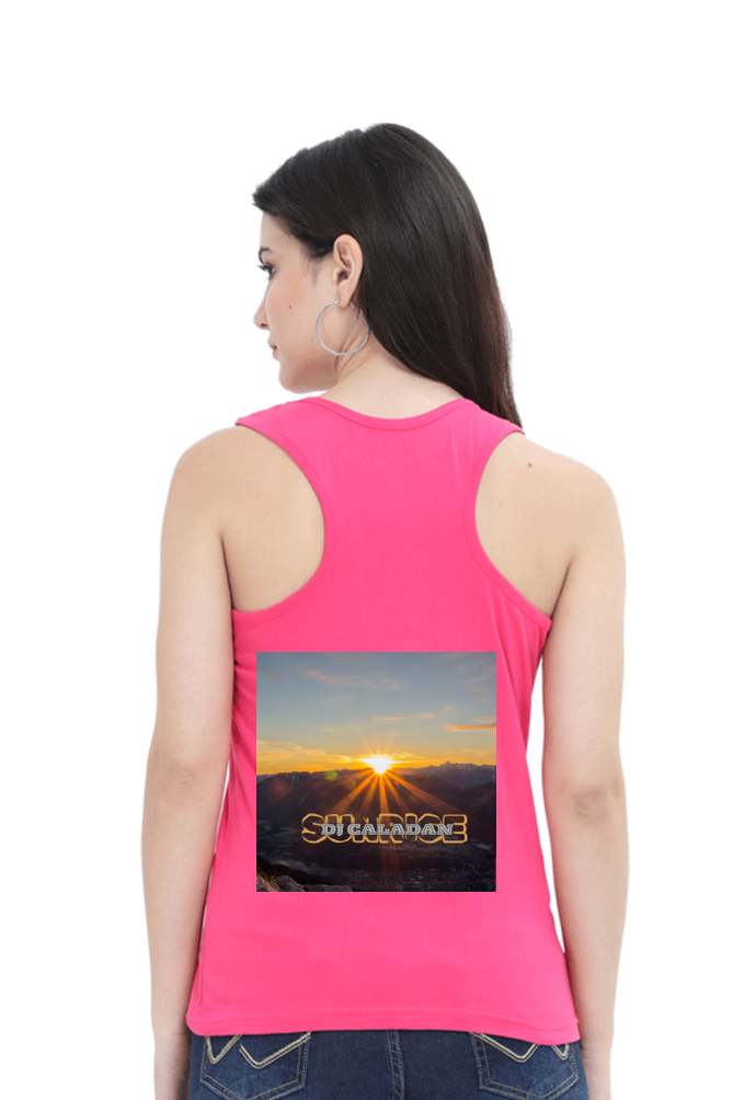 Artredis Women Cotton Tank Top | Sunshine| Half Sleeves | Round Neck