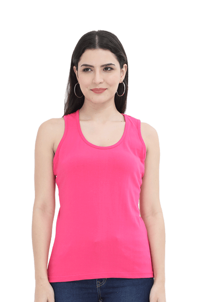 Artredis Women Cotton Tank Top | Sunshine| Half Sleeves | Round Neck