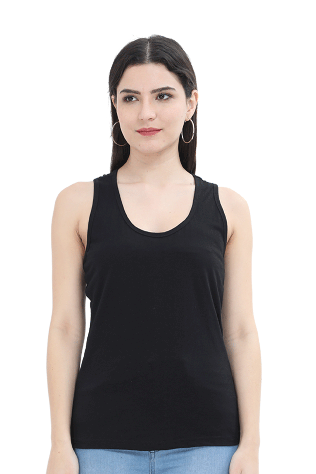 Artredis Women Cotton Tank Top | Sunshine| Half Sleeves | Round Neck