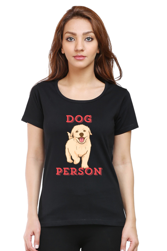 Artredis Women Cotton Printed Regular Fit T-Shirts |Dog Lover| Half Sleeves | Round Neck