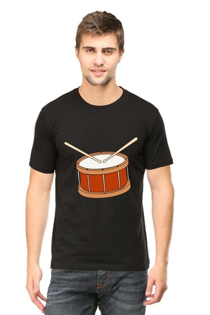 Artredis Men Cotton Printed Regular Fit T-Shirts |Drum| | Half Sleeves | Round Neck