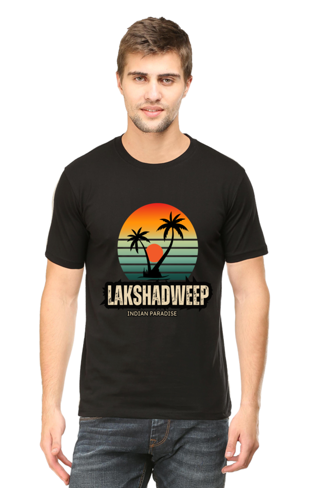 Artredis Men Cotton Printed Regular Fit T-Shirts |Lakshadweep| | Half Sleeves | Round Neck