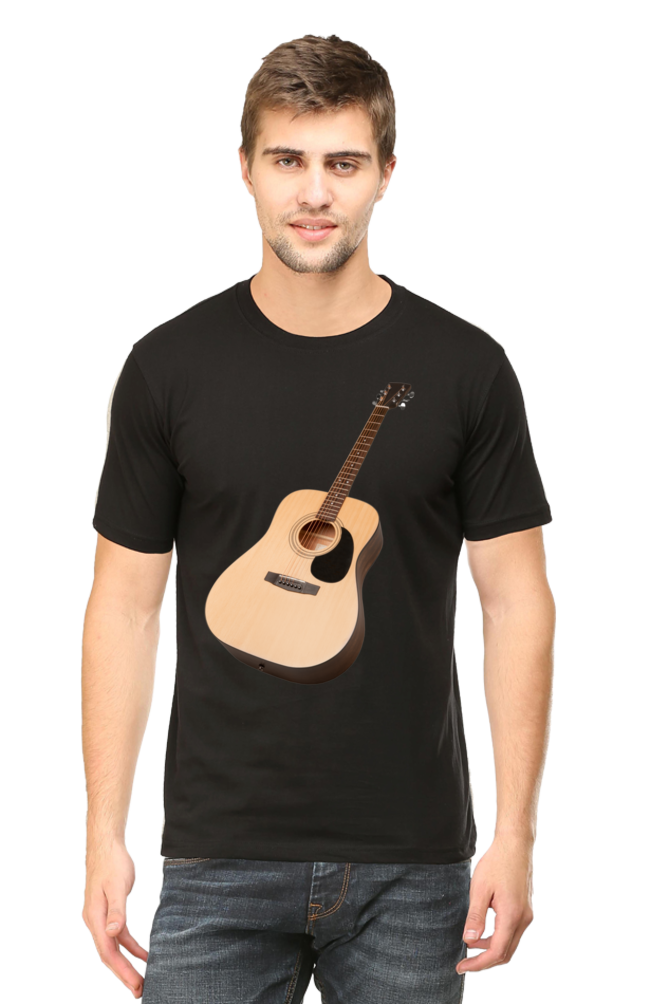 Artredis Men Cotton Printed Regular Fit T-Shirts |Guitar| | Half Sleeves | Round Neck