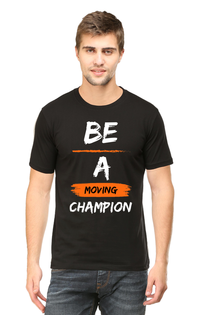 Artredis Men Cotton Printed Regular Fit T-Shirts |Be A Champion| | Half Sleeves | Round Neck