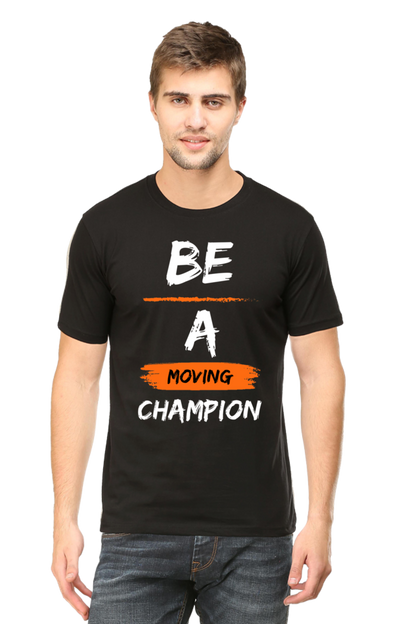 Artredis Men Cotton Printed Regular Fit T-Shirts |Be A Champion| | Half Sleeves | Round Neck