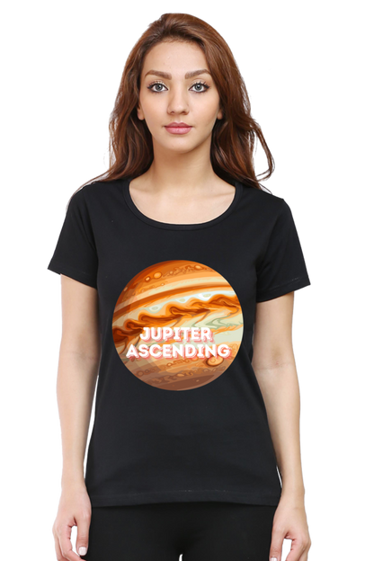 Artredis Women Cotton Regular All Over Print T-Shirts | Jupiter Ascending| Half Sleeves | Round Neck