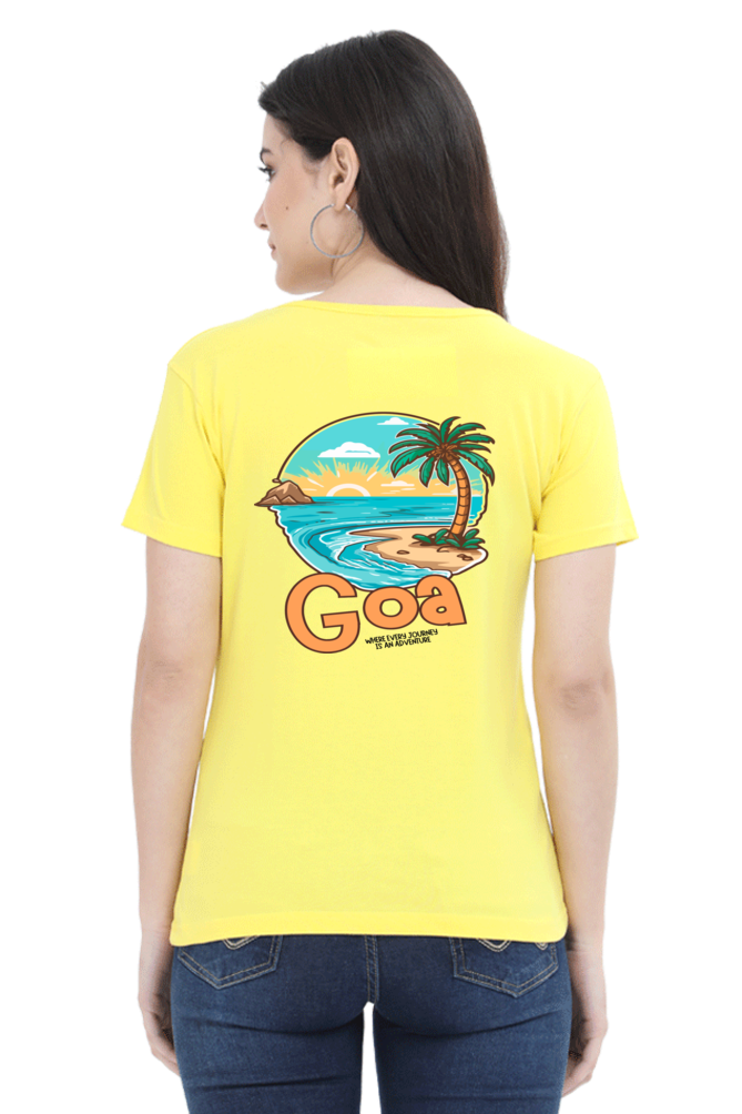 Artredis Women Cotton Printed Regular Fit T-Shirts | Goa| Half Sleeves | Round Neck