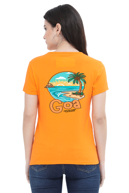 Artredis Women Cotton Printed Regular Fit T-Shirts | Goa| Half Sleeves | Round Neck