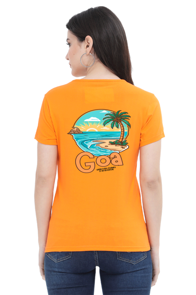 Artredis Women Cotton Printed Regular Fit T-Shirts | Goa| Half Sleeves | Round Neck