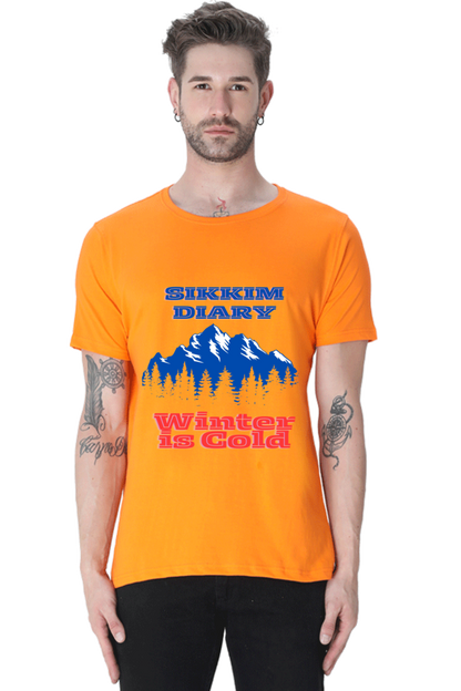 Artredis Men Cotton Printed Regular Fit T-Shirts |Sikkim Diary| | Half Sleeves | Round Neck