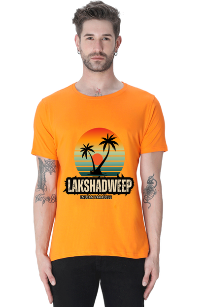 Artredis Men Cotton Printed Regular Fit T-Shirts |Lakshadweep| | Half Sleeves | Round Neck