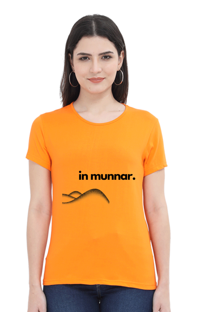 Artredis Women Cotton Printed Regular Fit T-Shirts |Munnar| Half Sleeves | Round Neck