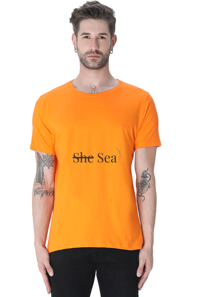 Artredis Men Cotton Printed Regular Fit T-Shirts |Sea| | Half Sleeves | Round Neck