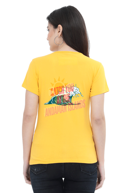 Artredis Women Cotton Printed Regular Fit T-Shirts | Andaman| Half Sleeves | Round Neck