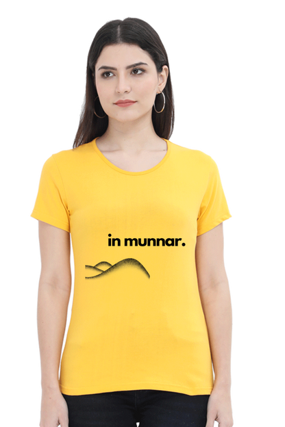 Artredis Women Cotton Printed Regular Fit T-Shirts |Munnar| Half Sleeves | Round Neck