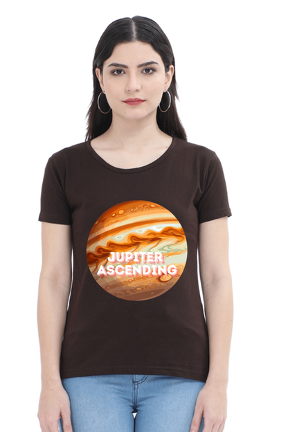 Artredis Women Cotton Regular All Over Print T-Shirts | Jupiter Ascending| Half Sleeves | Round Neck