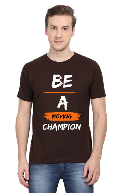 Artredis Men Cotton Printed Regular Fit T-Shirts |Be A Champion| | Half Sleeves | Round Neck