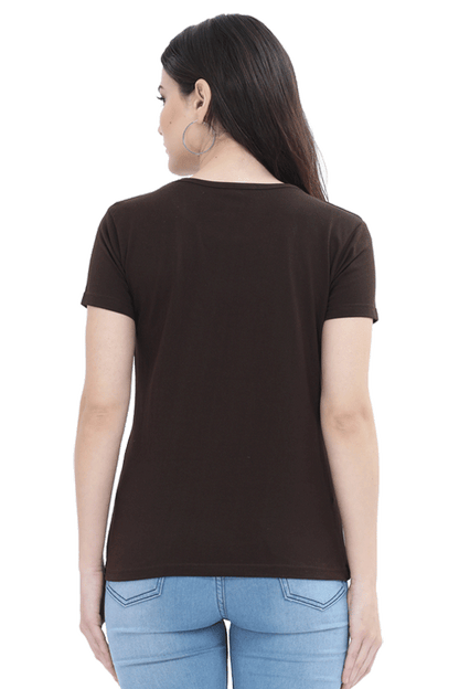 Artredis Women Cotton Printed Regular Fit T-Shirts | Reindeer| Half Sleeves | Round Neck